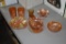 Assortment Of Carnival Glass Vases