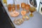 Assorted Carnival And Peach luster Vases
