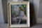 The Girl And The Blue Bird In Painted Frame, 10.5''x12.5''