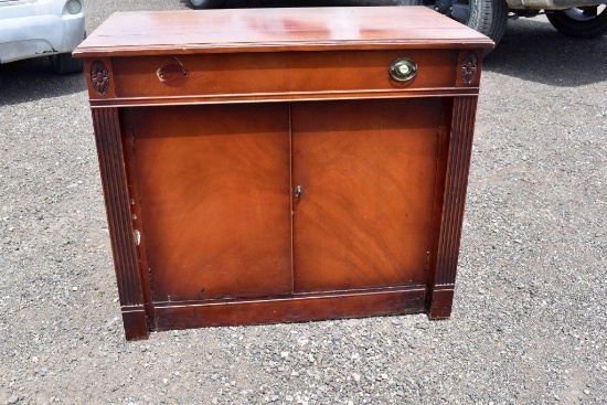 Rare Vintage Water Town Slide Table With 4 Leaves And 4 Table Top Pads, 20'' Long Fully Collapsed,