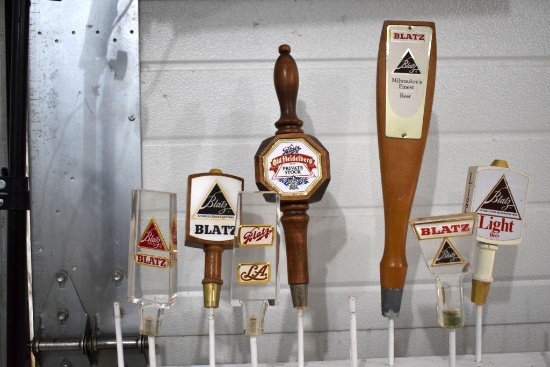 (7) Blatz Beer Tap Handle Markers