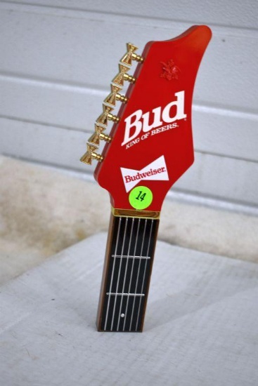 Vintage Budweiser Guitar Beer Tap Handle