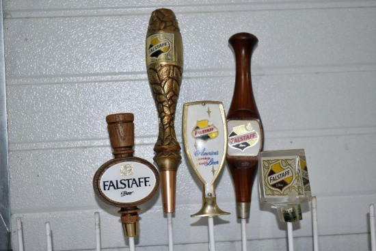 (5) Falstaff Assorted Sizes Tap Handle Markers