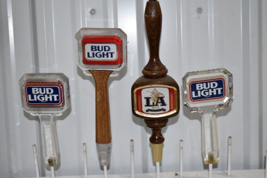 Bud Light Beer, LA Tap Handle Markers (4 Total)