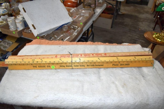 Assorted Rochester Area Businesses Yard Sticks