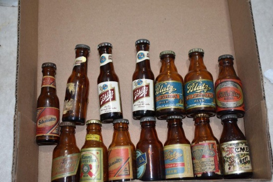 Assorted Beer Salt & Peppers including Schmidt's, Blatz, Budweiser, Gluek's, Schlitz, Hamm's, Falls