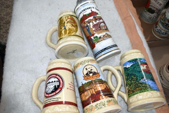 Leinenkugel Steins, 1998 (1 Of 1000), 1986, 1984, Anniversary Stein (28 Of 1500), Anniversary Stein,