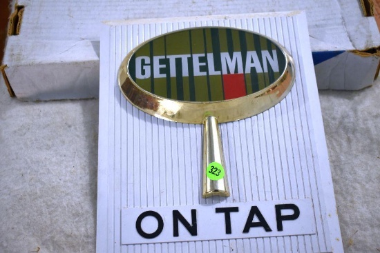 Gentleman On Tap Plastic Hanging Beer Sign