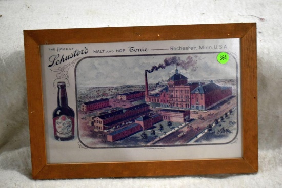 Schuster Brewery Advertising, Rochester MN Closed 1920
