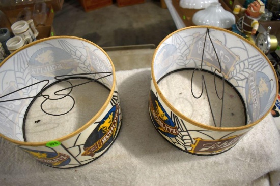 (2) Schlitz Lamp Shades