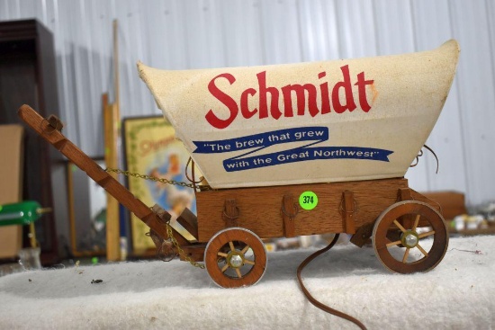 Schmidt Wooden Covered Wagon Light, (Works)