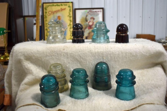Assortment Of Clear And Colored Insulators