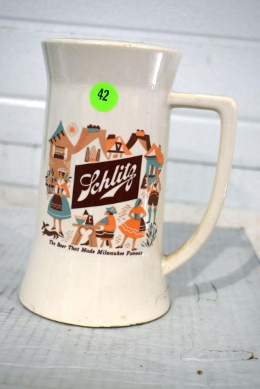 Schlitz Beer Ceramic Beer Stein Coin Bank