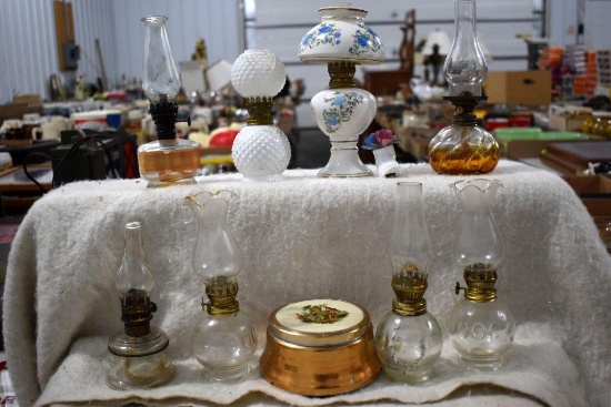 (8) Miniature Kerosene Lamps