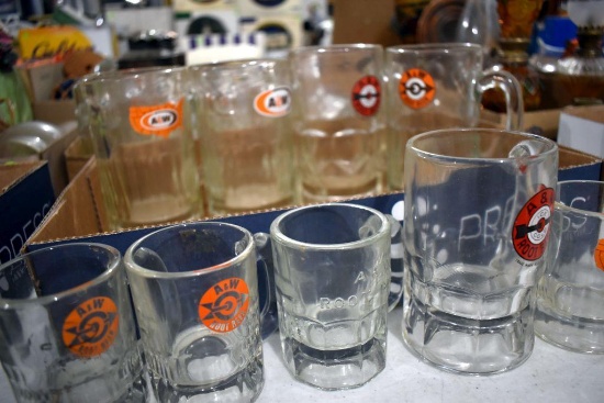 (9) A&W Root beer Mugs