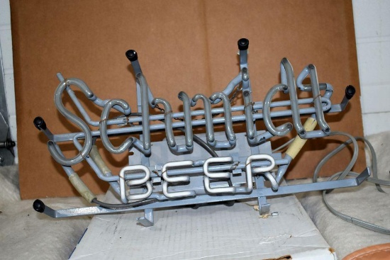 Schmidt Beer Lighted Neon Sign, works