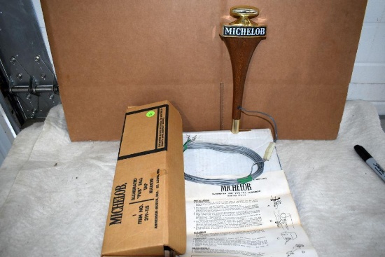 Michelob Illuminated "Pub" Tall Tap Marker, Item No 319-115, in original box, unused