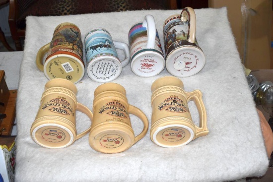 Assorted Miller Beer Mugs