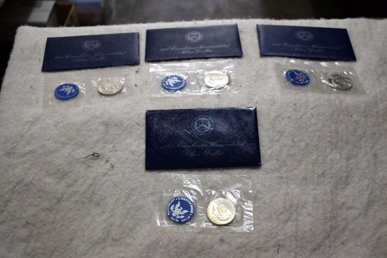 1971,1972,1973,1974, Uncirculated 40% Silver Eisenhour Dollar coins
