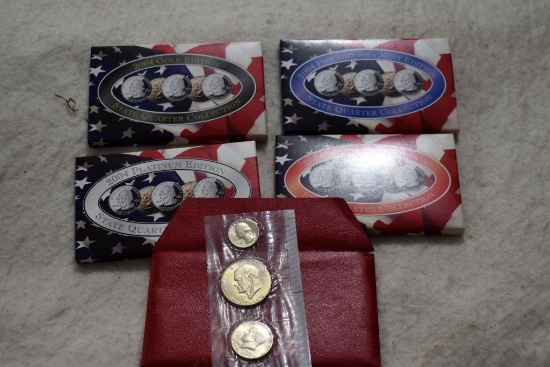 1776-1976 Three Piece 40% uncirculated Coin Set ,2004 Gold Edition State Quarter Collection, 2004