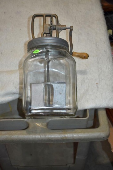 Glass 4 Quart Butter Churn