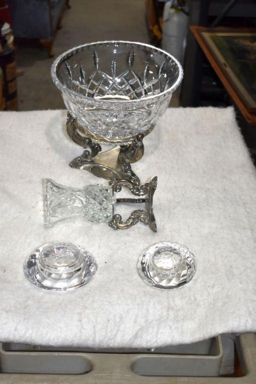 Goddinger Center Pieces and Glass Candle Holders
