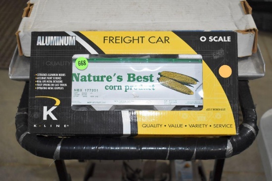 K-Line Natures Best Corn Products Aluminum 2-Bay Center Flow Modern Hopper