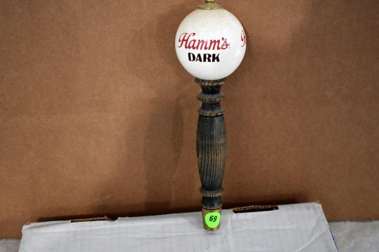 Hamm's Dark Beer Tap Handle Marker