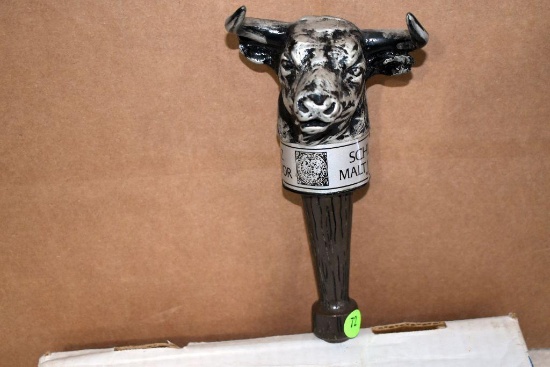 Schlitz Malt Liquor Bull Tap Handle Marker