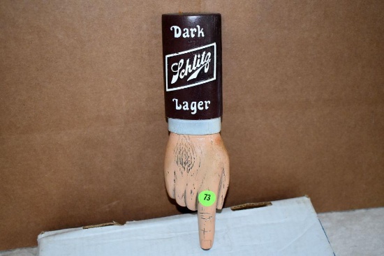 Schlitz Dark Lager beer Hand Tap Handle Marker