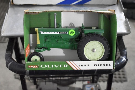 Ertl Oliver 1655 Diesel Tractor 1/16 Scale With Box