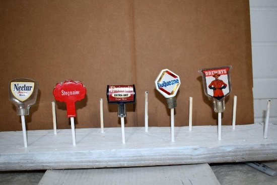 Nectar Beer, Duquesne Beer, Drewry's Beer, Rheingold Extra Dry, Stegmaier Beer Tap Handle Markers