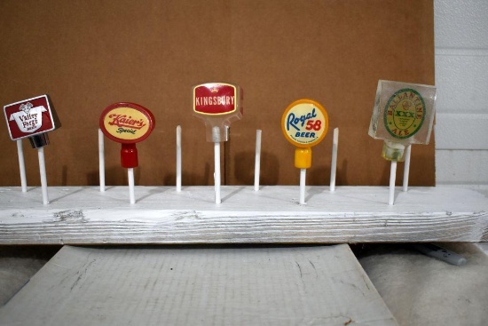 Kingsbury Beer, Kaier's Special Beer, Royal 58 Beer, Valley Forge Beer, Ballantine Ale Beer Tap