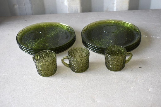 Depression Glass Luncheon Set