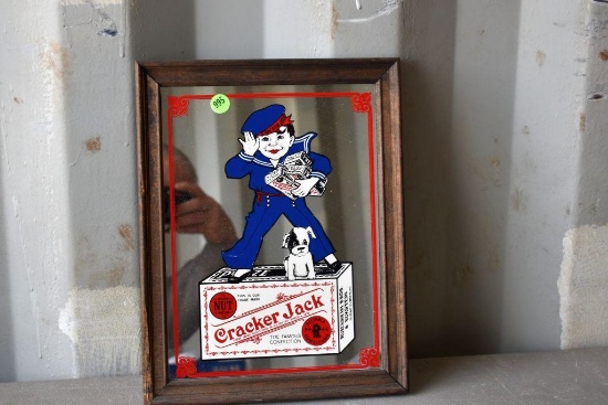 'Cracker Jack'' Framed Mirror, 13.5''x10.5''