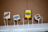 (2) Braumeister Beer Paddle and (2) Burgermeister Beer Paddle Tap Handle Markers