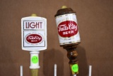 (2) Falls City Beer & Light Beer Tap Handle Markers