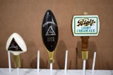 (3) Blatz Beer, Dark Beer & Light Cream Ale Beer Tap Handle Markers