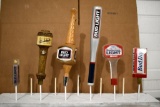 (4) Bud Light Beer, (1) Bud Dry Beer, (1) Anheuser Busch Classic Dark Beer Tap Handle Markers,