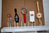 (4) Miller High Life & (1) Miller Genuine Draft Beer Tap Handle Markers