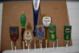 (4) Natural Light Beer, (1) Labatt's Beer, (3) Heineken Beer Tap Handle Markers, (8 Total)