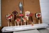 (8) Grain Belt Beer Tap Handle Markers