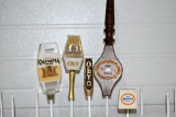 (5) Olympia Beer and Olympia Light Beer Tap Handle Markers