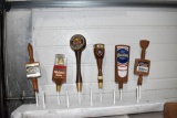 (6) Light Reading, Meister Brau, Hofbrau, Schell's, Olde English 800, Erlanger Tap Handle Markers