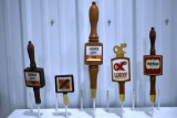 (5) Lucky, Lucky Light, Little Kings Tap Handle Markers