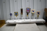 (6) Pabst Blue Ribbon, Pabst Special, Pabst Extra Light, Pabst Dry Tap Handle Markers