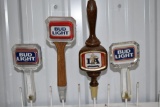 Bud Light Beer, LA Tap Handle Markers (4 Total)