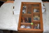 Shadow Boxes Containing Whistle, Mickey Mouse Watch, Mickey Mouse Spoon ,Glass Boots, Military