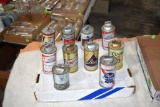 Assortment of Beer Can Lighters Including PBR, Miller, Old Milwaukee, Budweiser, Schlitz, Blatz,