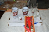 Schlitz Beer Glasses, Johnnie Walker Bar Set